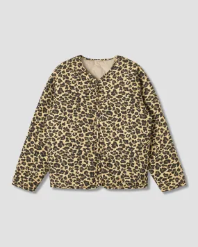 Quilted Liner Jacket (Leopard Camo Reversable)