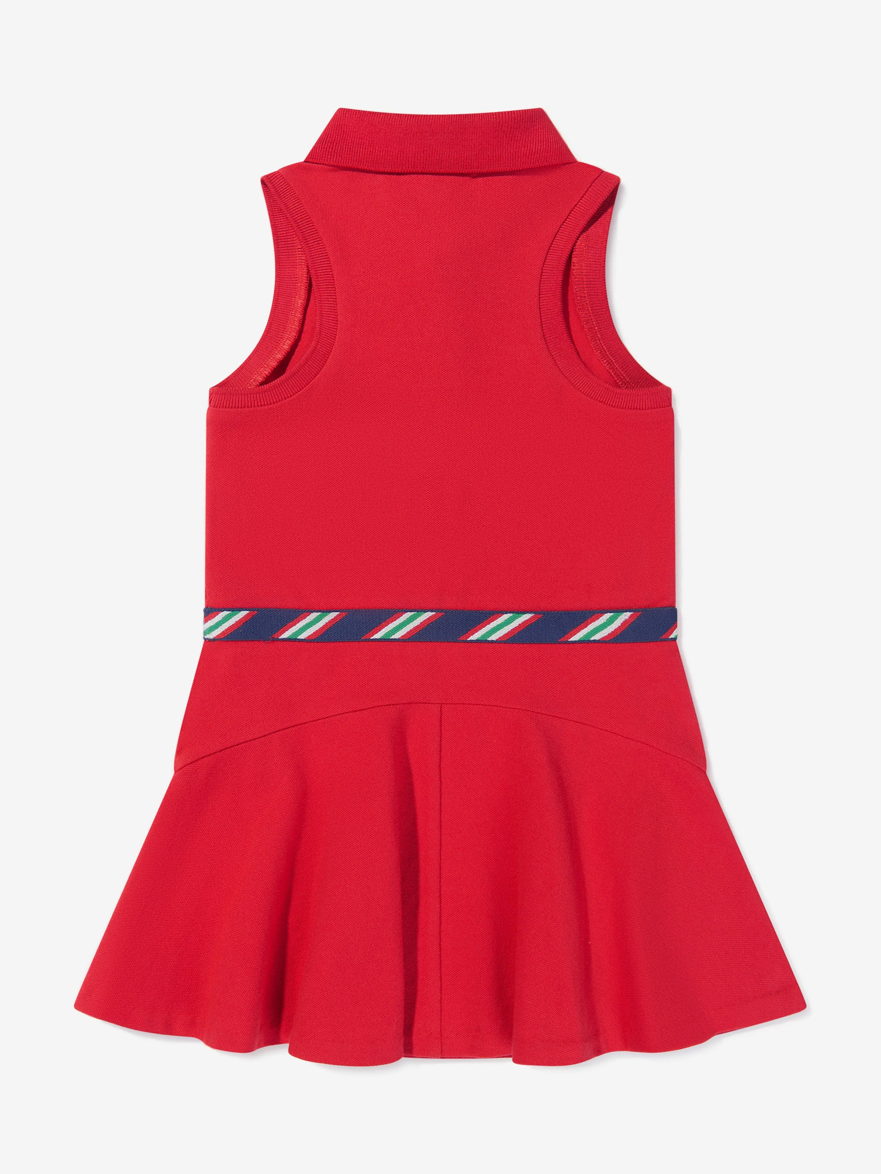 Ralph Lauren Girls Sleeveless Polo Dress in Red