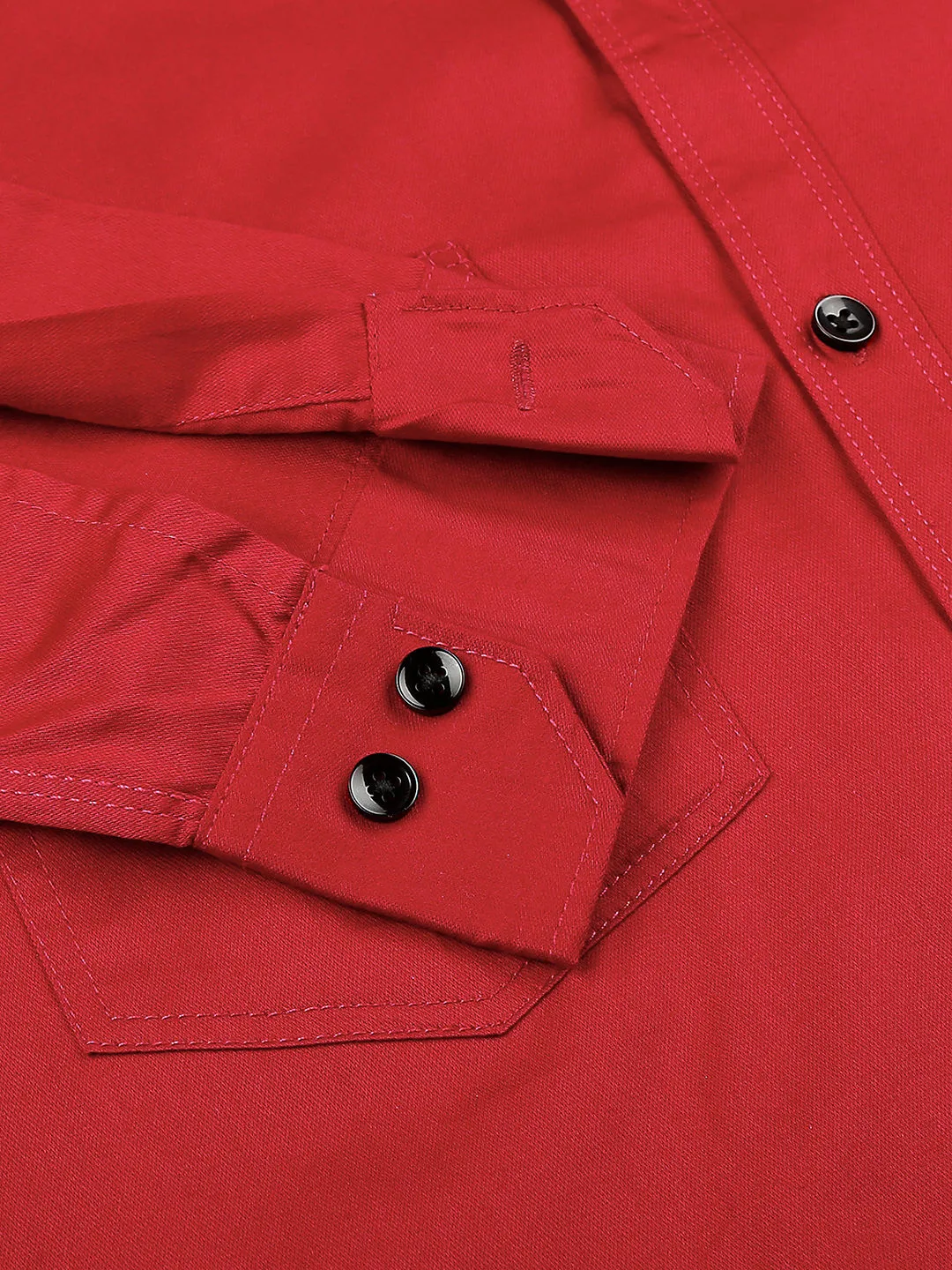 Red Double Pocket Shirt for Men