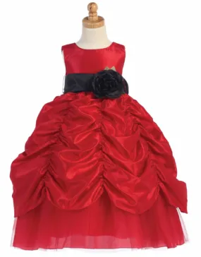 Red Flower Girls  Dresses