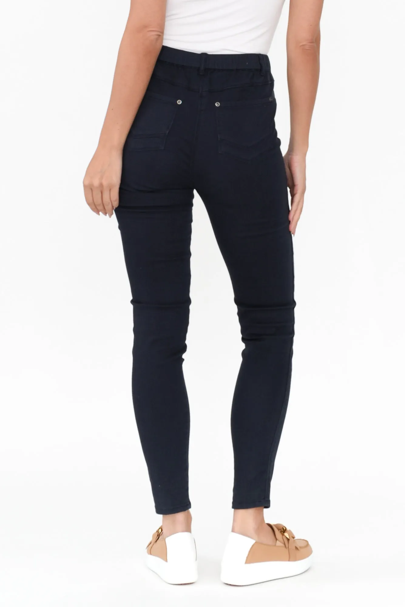 Reed Navy Stretch Cotton Pants