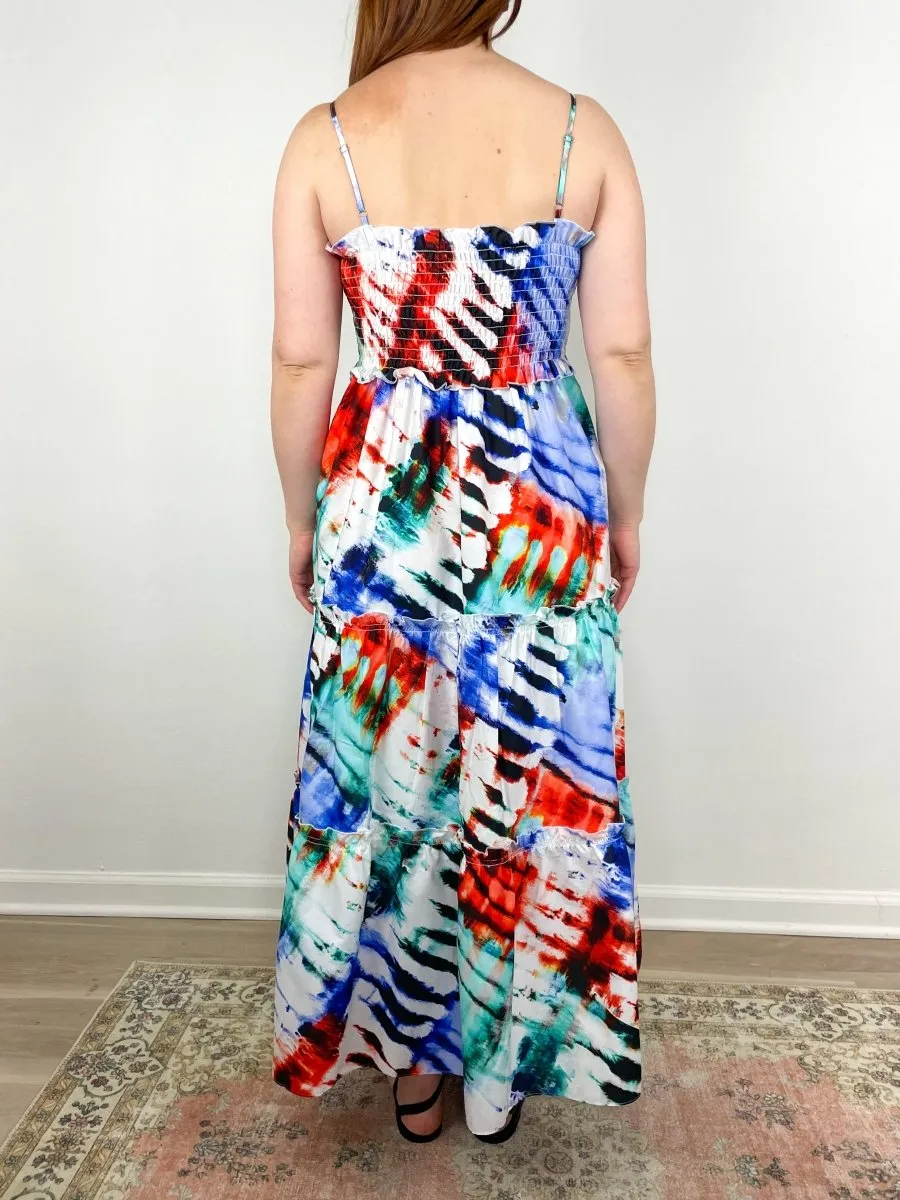 Reese Dress in Electric Tie-Dye