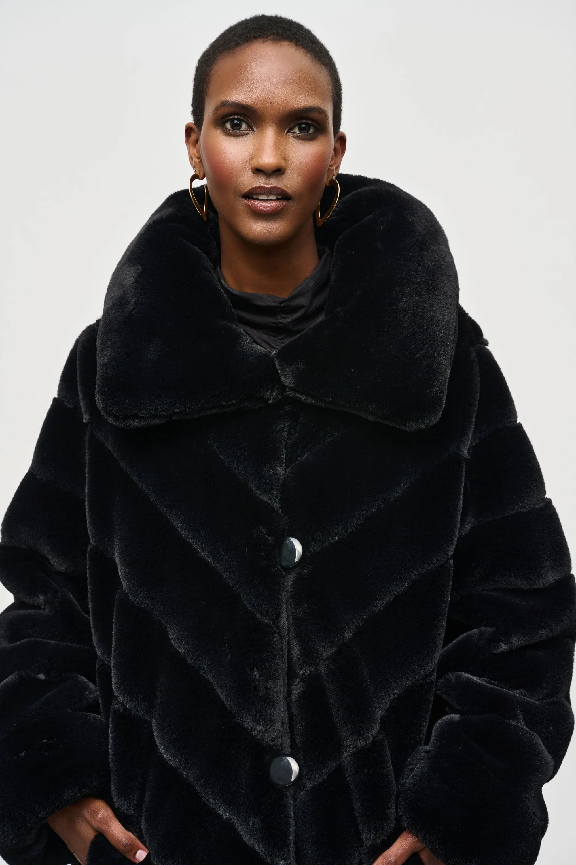 Reversible Faux Fur Coat