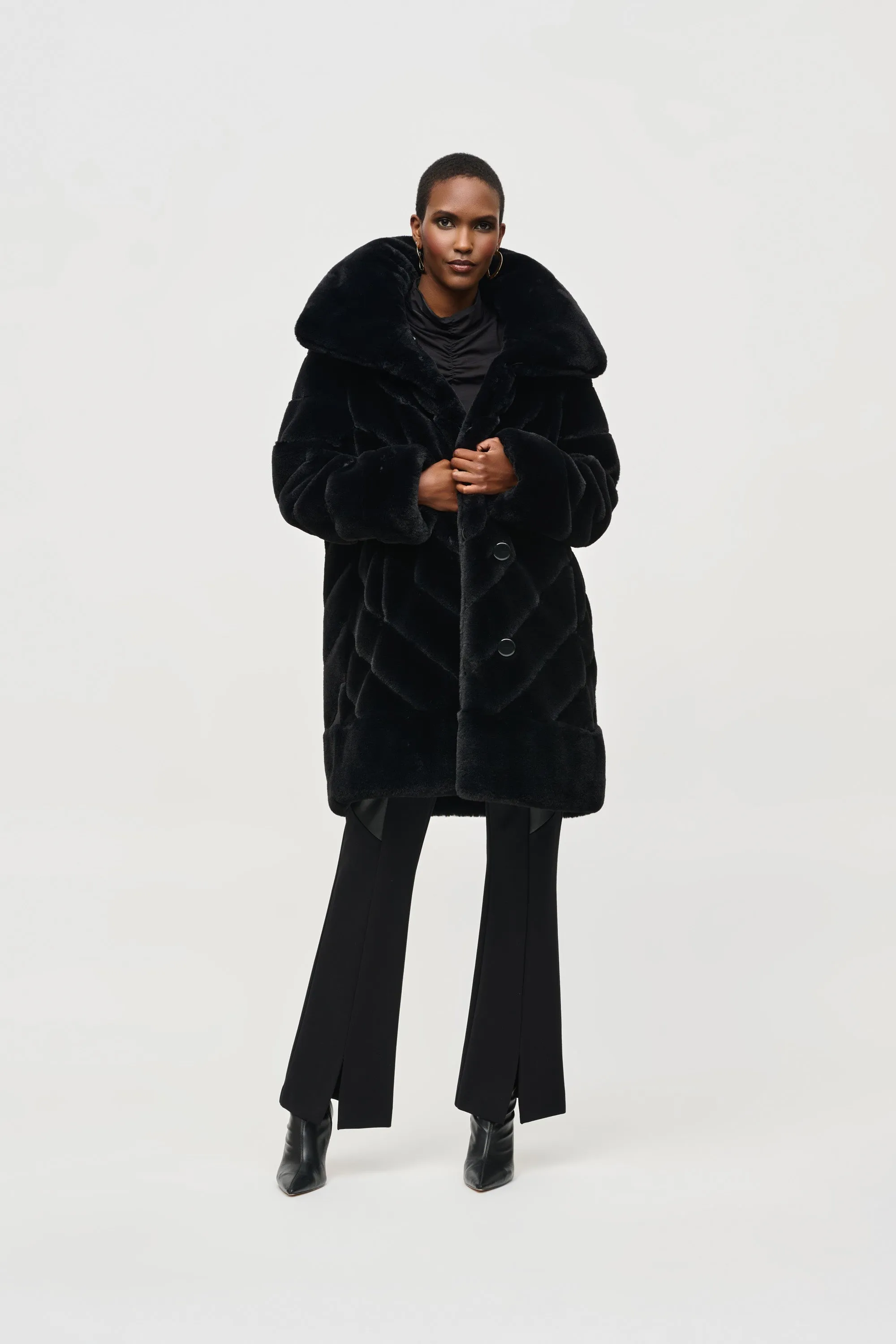 Reversible Faux Fur Coat