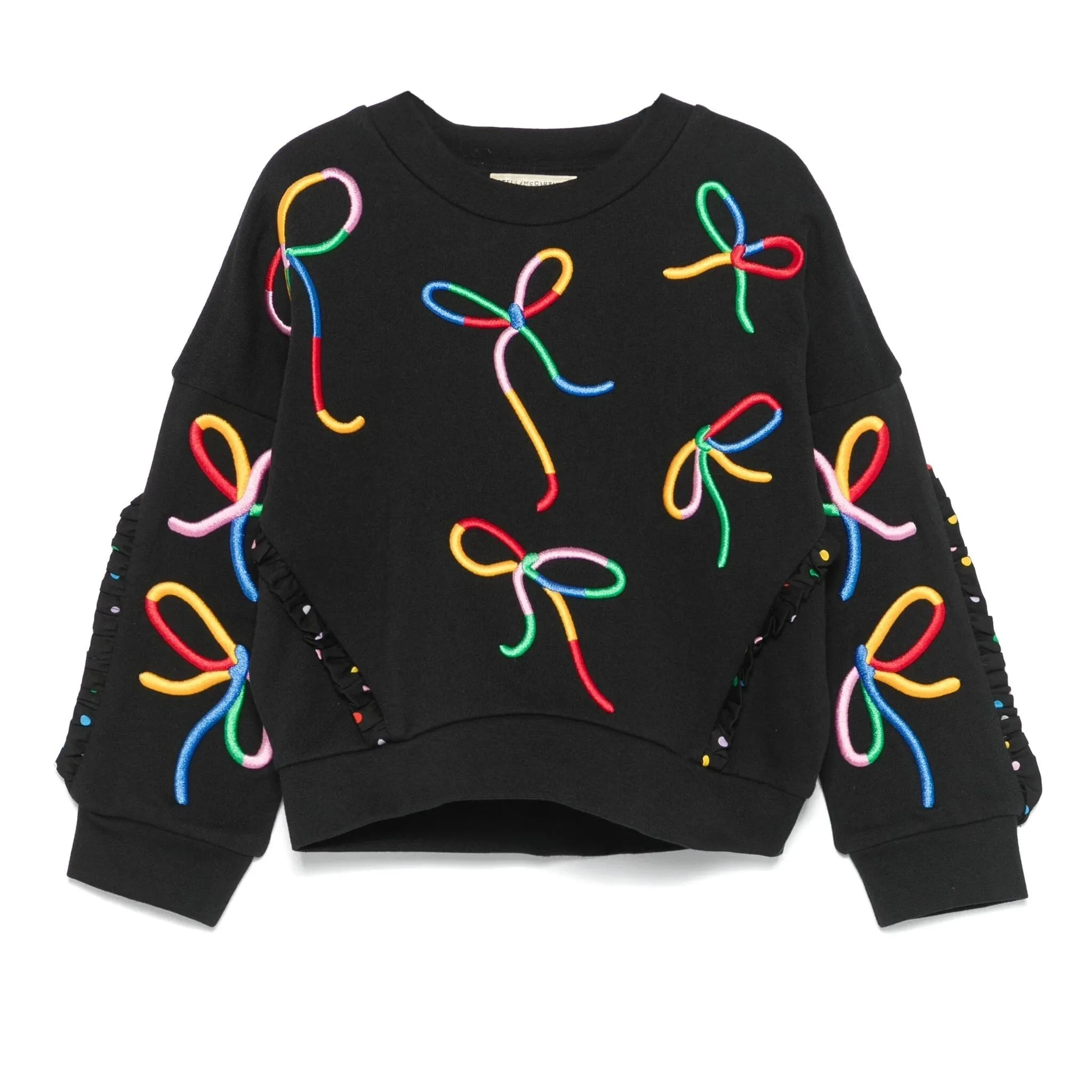 Ribbon Embroidered Sweatshirt