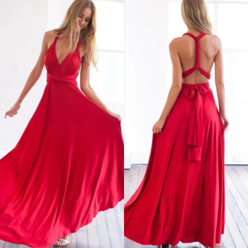 Rose - Multiway Wrap and Styles Long Dress