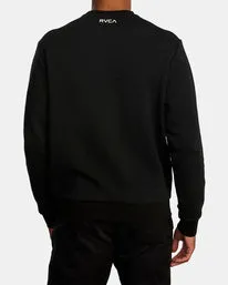 RVCA Tech Crewneck Workout Sweatshirt - Black