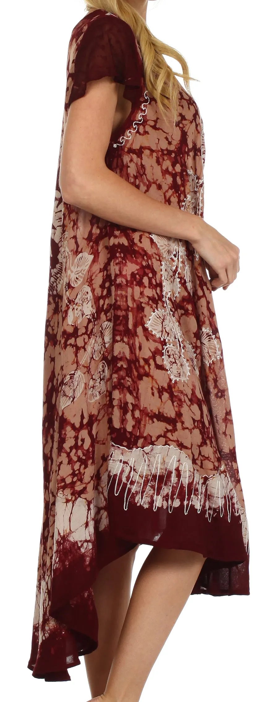 Sakkas Aloha Floral Caftan Dress