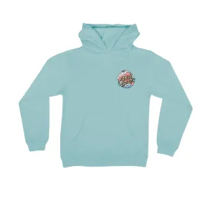 Santa Cruz Crane Dot P/O Hooded Midweight Sweatshirt Mint Girls