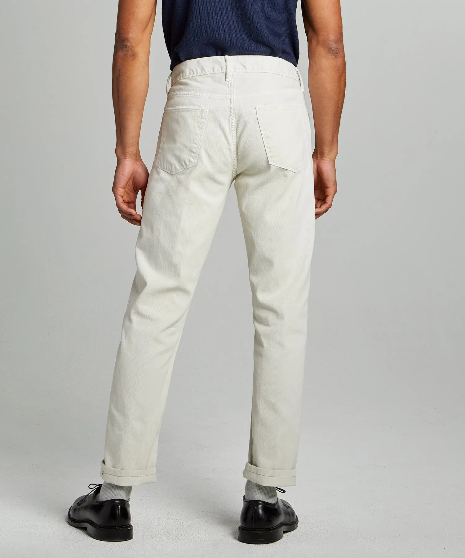 Slim 5-Pocket Bedford Cord Pant in Birch