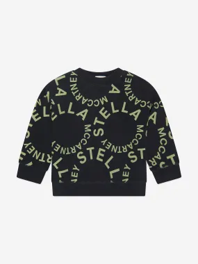 Stella McCartney Boys Logo Sweatshirt in Black