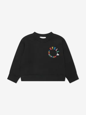 Stella McCartney Girls Logo Sweatshirt in Black