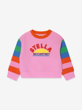 Stella McCartney Girls Logo Sweatshirt in Pink