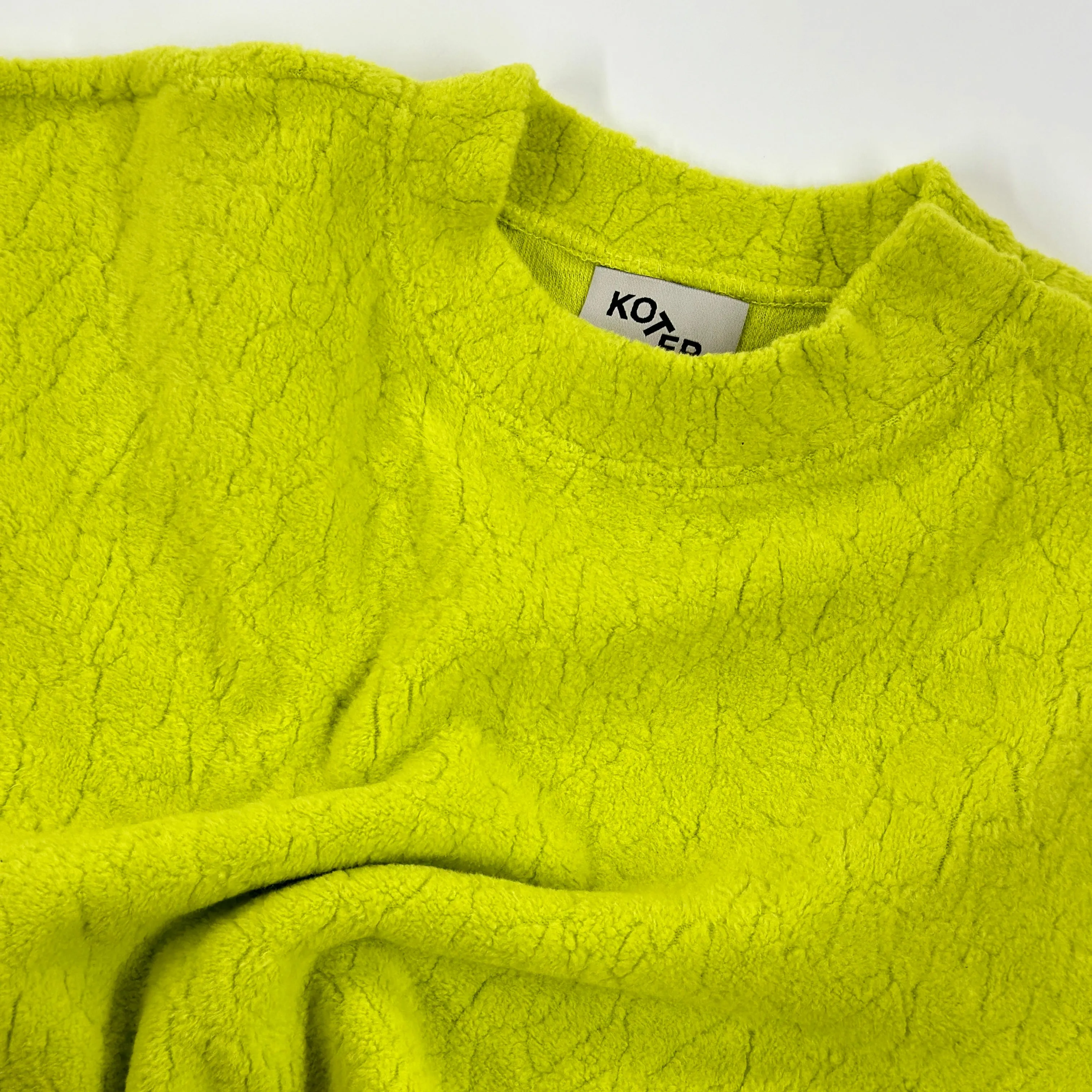 Studio Koter Acid Green Teddy Riverson Sweatshirt