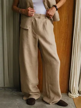 Tate Laidback Cotton Linen Pants