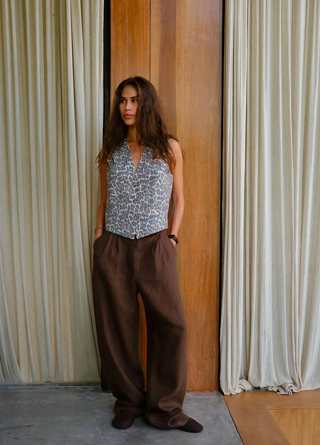 Tate Laidback Cotton Linen Pants