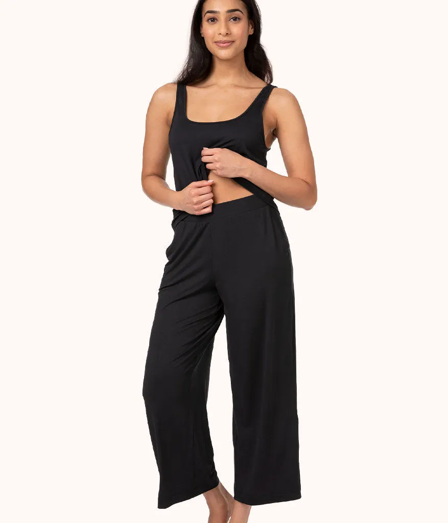 The All-Day Wide Leg Pant: Jet Black