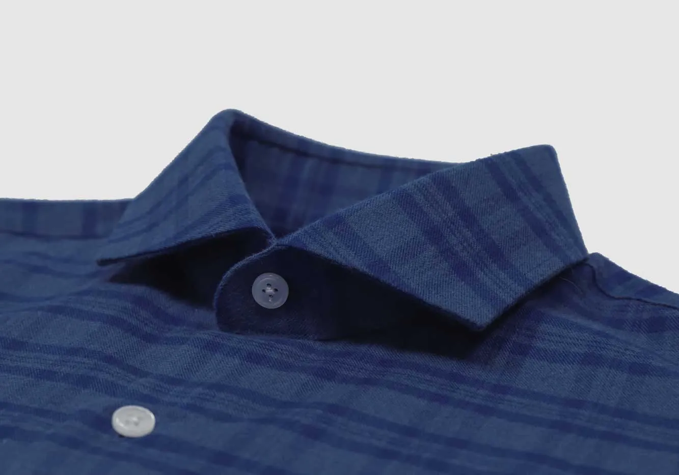 The Slate Blue Heather Webb Brushed Twill Custom Shirt