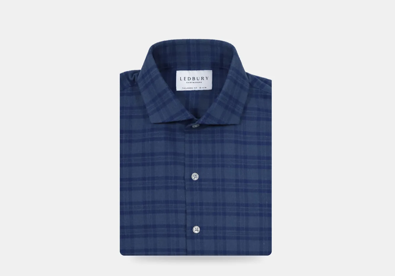 The Slate Blue Heather Webb Brushed Twill Custom Shirt