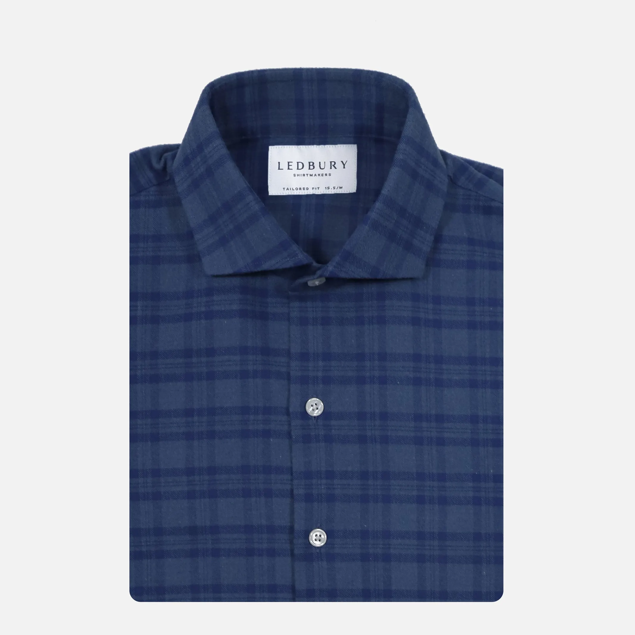 The Slate Blue Heather Webb Brushed Twill Custom Shirt