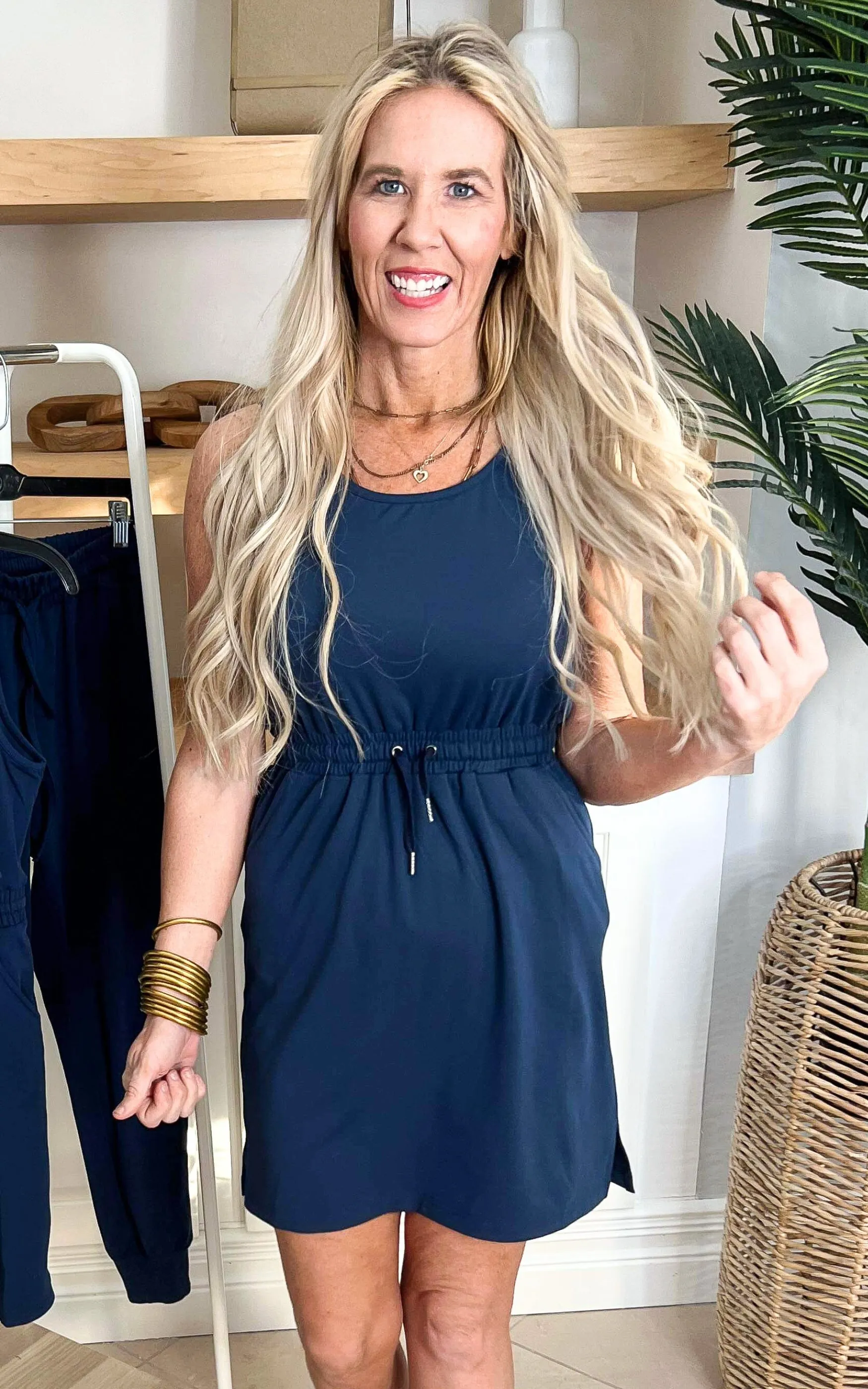 The Sophia Navy Everyday Tank Dress by Salty Wave*