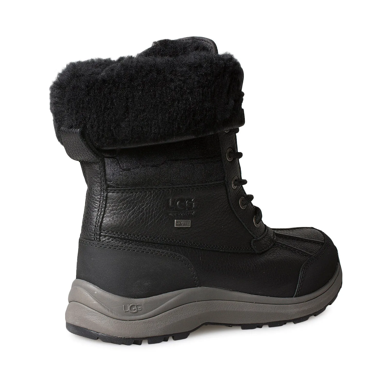 UGG Adirondack III Velvet Croc Black Boots - Women's