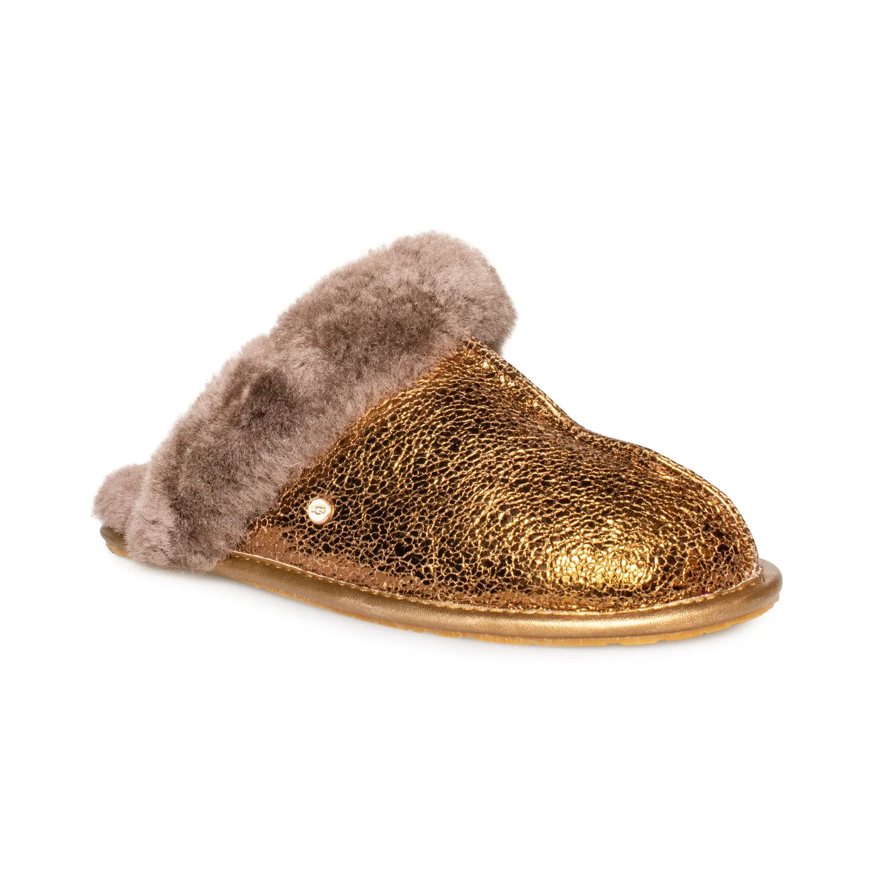 UGG Scuffette II Metallic Sparkle Bronze Slippers - Women's