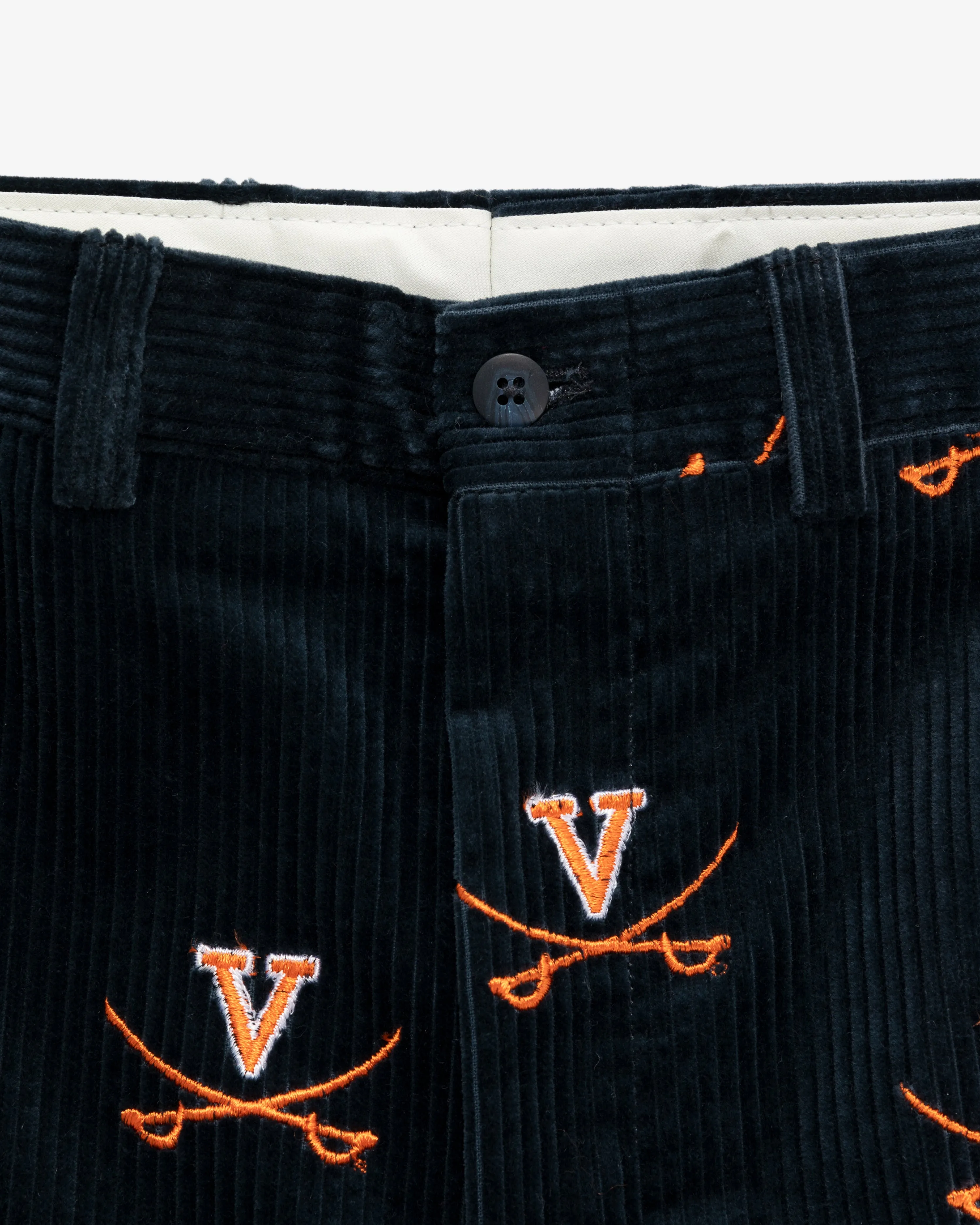 UVA Corduroy Embroidered Pants