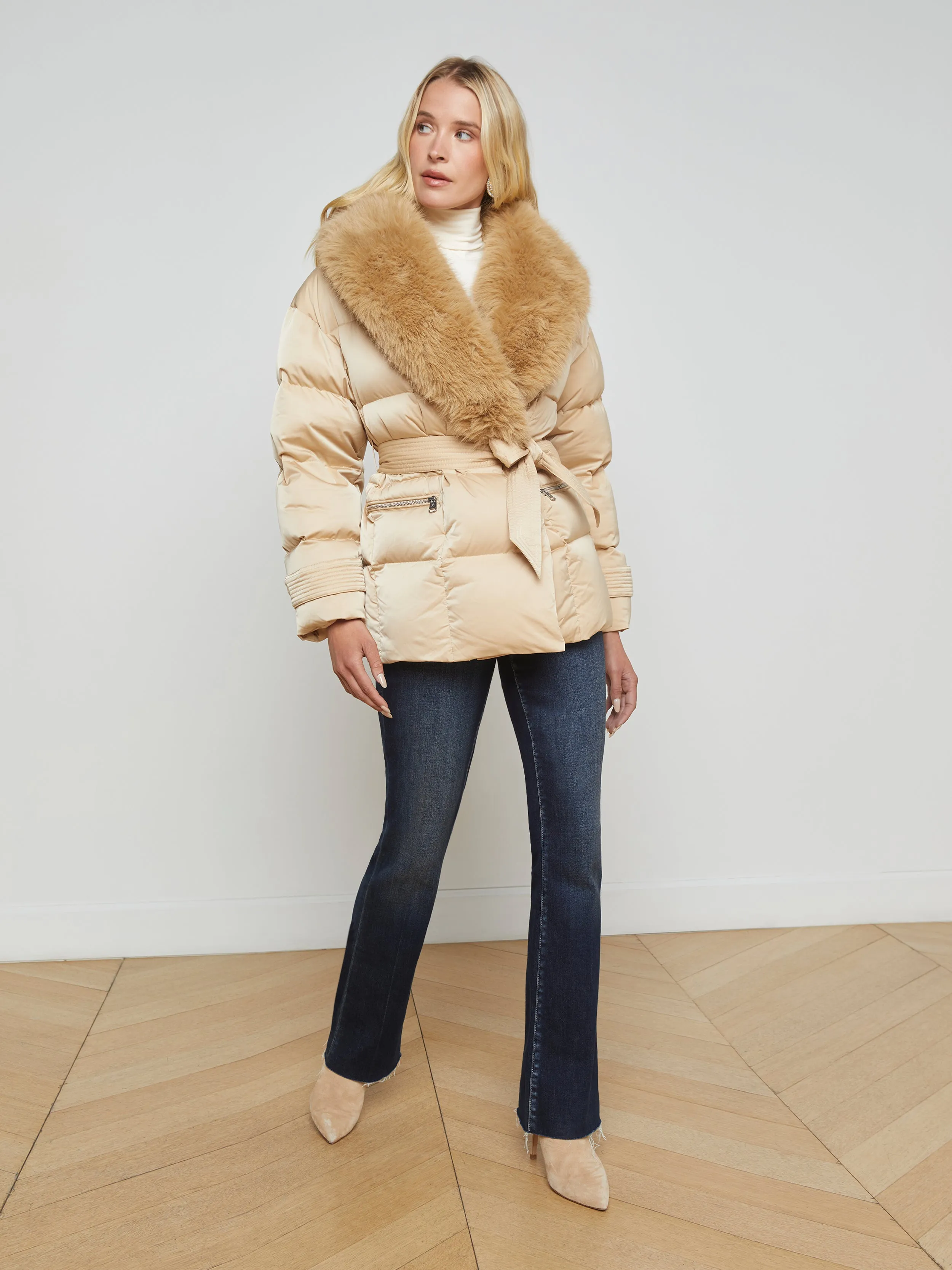 Vail Faux Fur Down Coat