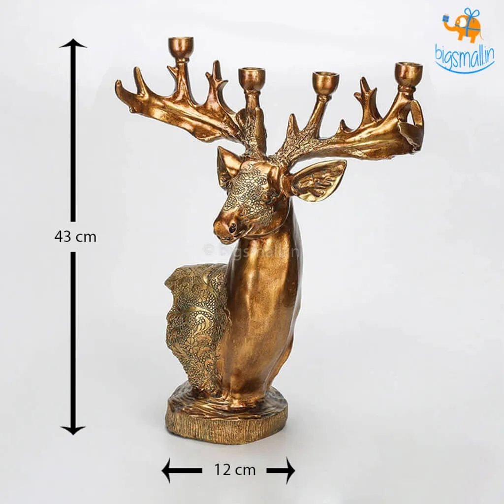 Vintage Reindeer Candle Holder