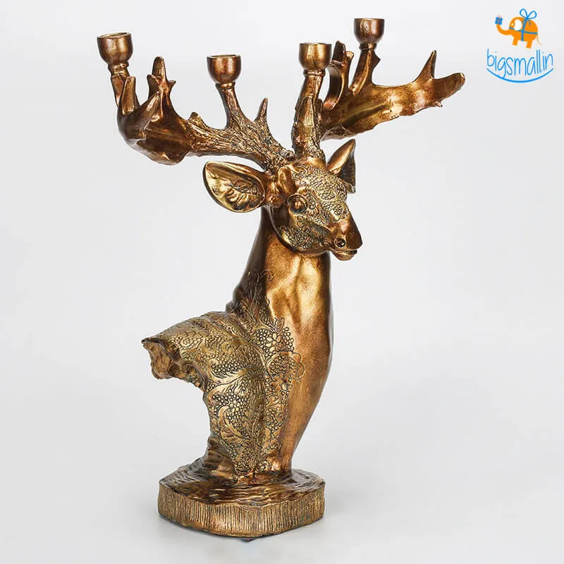 Vintage Reindeer Candle Holder