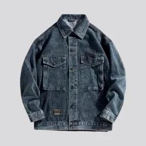 Vintage style worker men's denim jacket