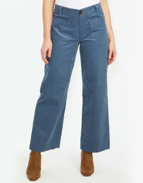 Wide Leg Cord Pant Denim