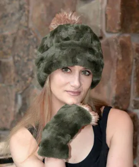 Women's Beanie Hat, Reversible and Faux Fur - Cuddly Faux Furs