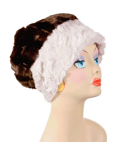 Women's Beanie Hat, Reversible and Faux Fur - Cuddly Faux Furs