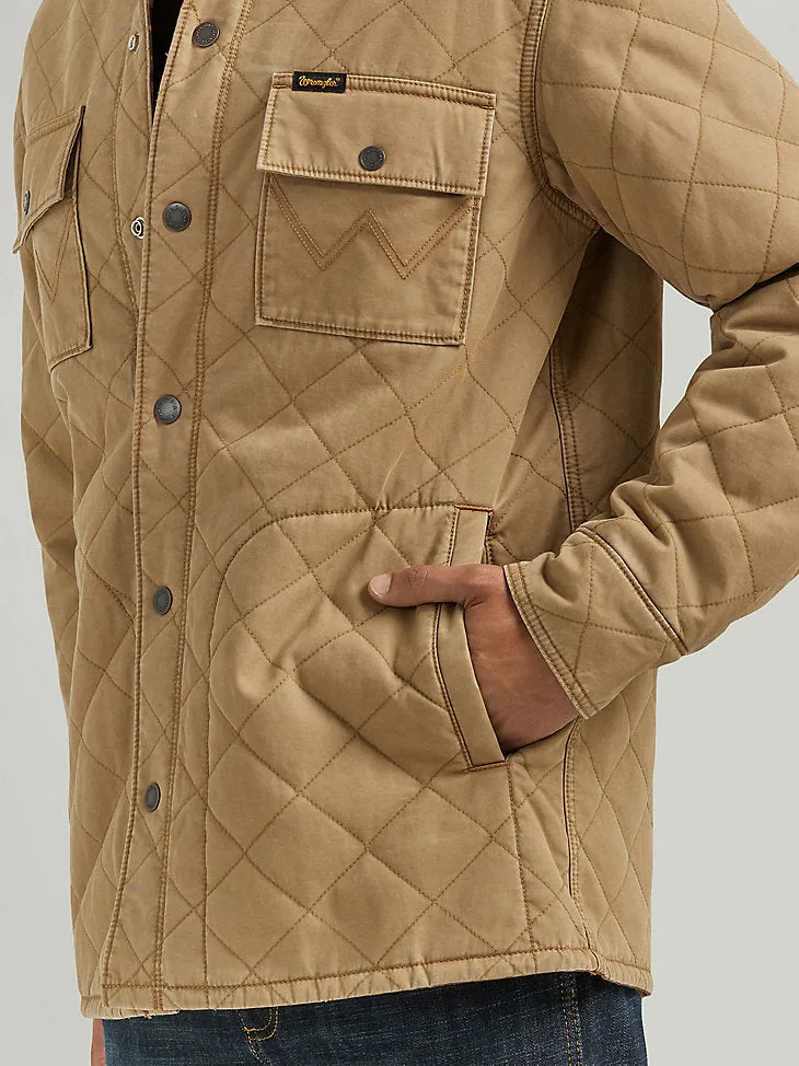 Wrangler Quilted Reversible Men's Jacket Tan