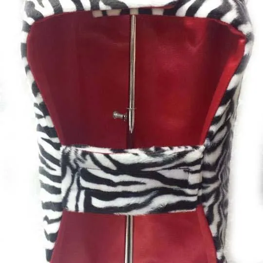 Zebra Faux Fur Unisex Dog Coat