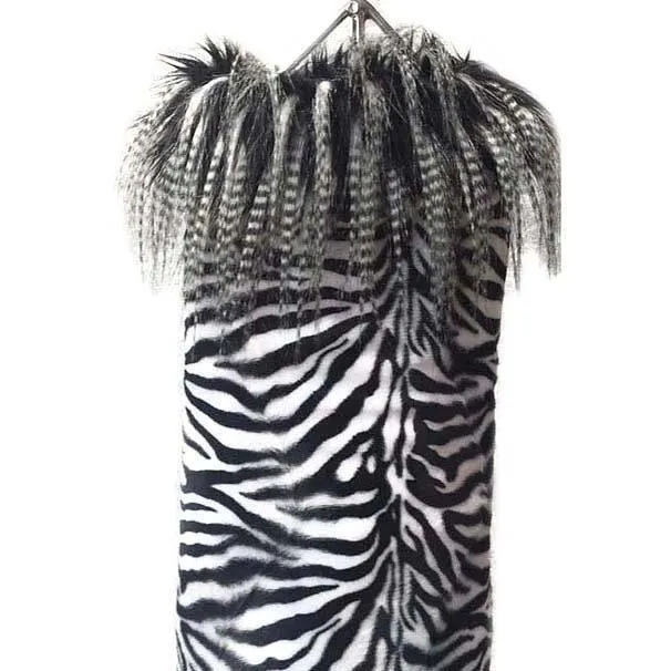 Zebra Faux Fur Unisex Dog Coat